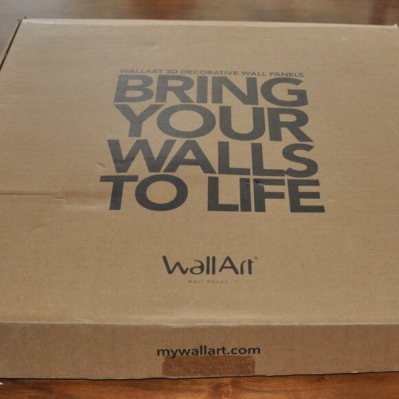 1 Box Flows 3D Wall Art Panels (12). Eco friendly Biodegradable Recycled 50x50cm - Picture 5 of 10